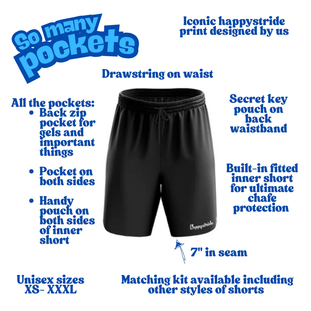 'Basic b*tch'' black fitness shorts (7") - Image 2