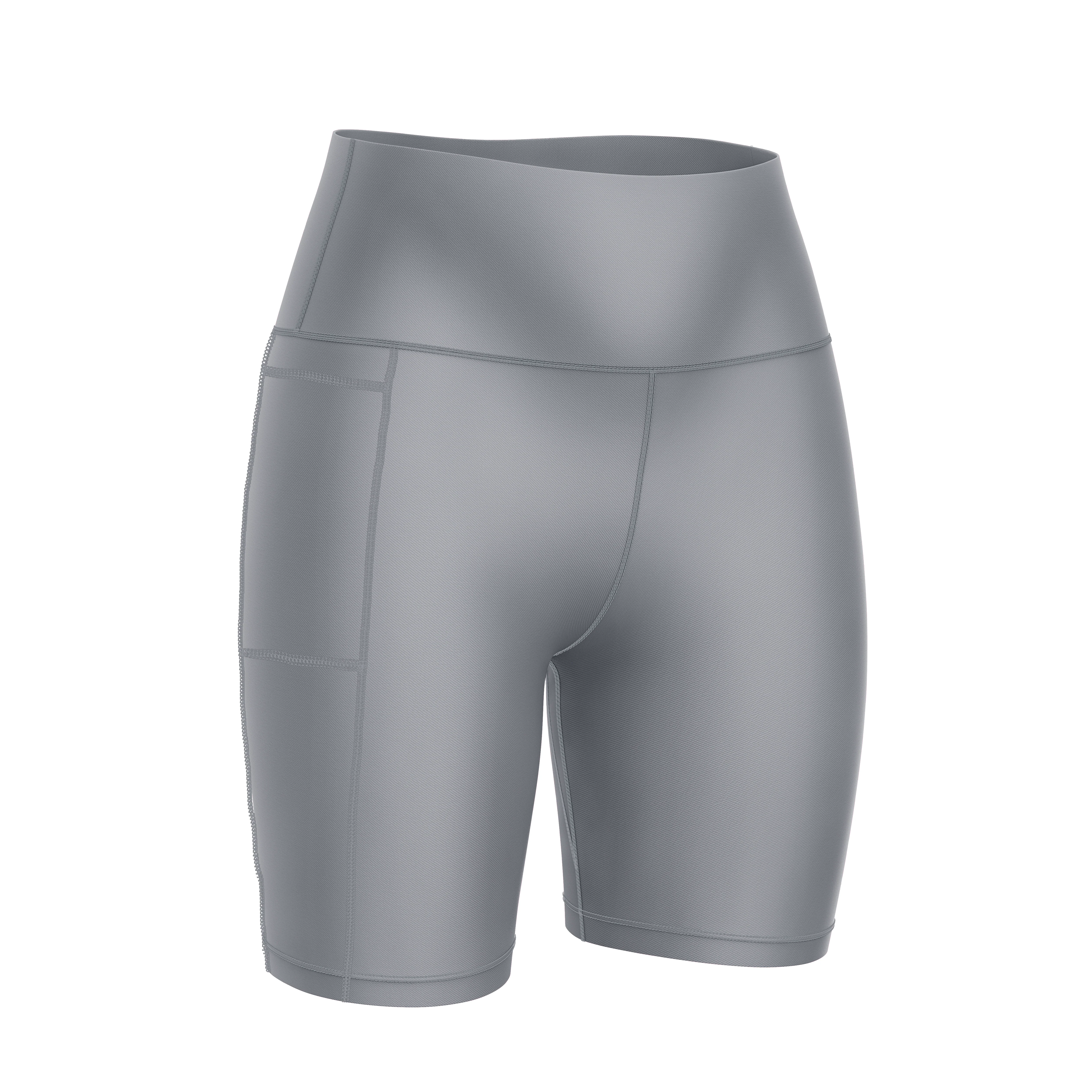 ''Basic b*tch'' grey fitted shorts - Image 5
