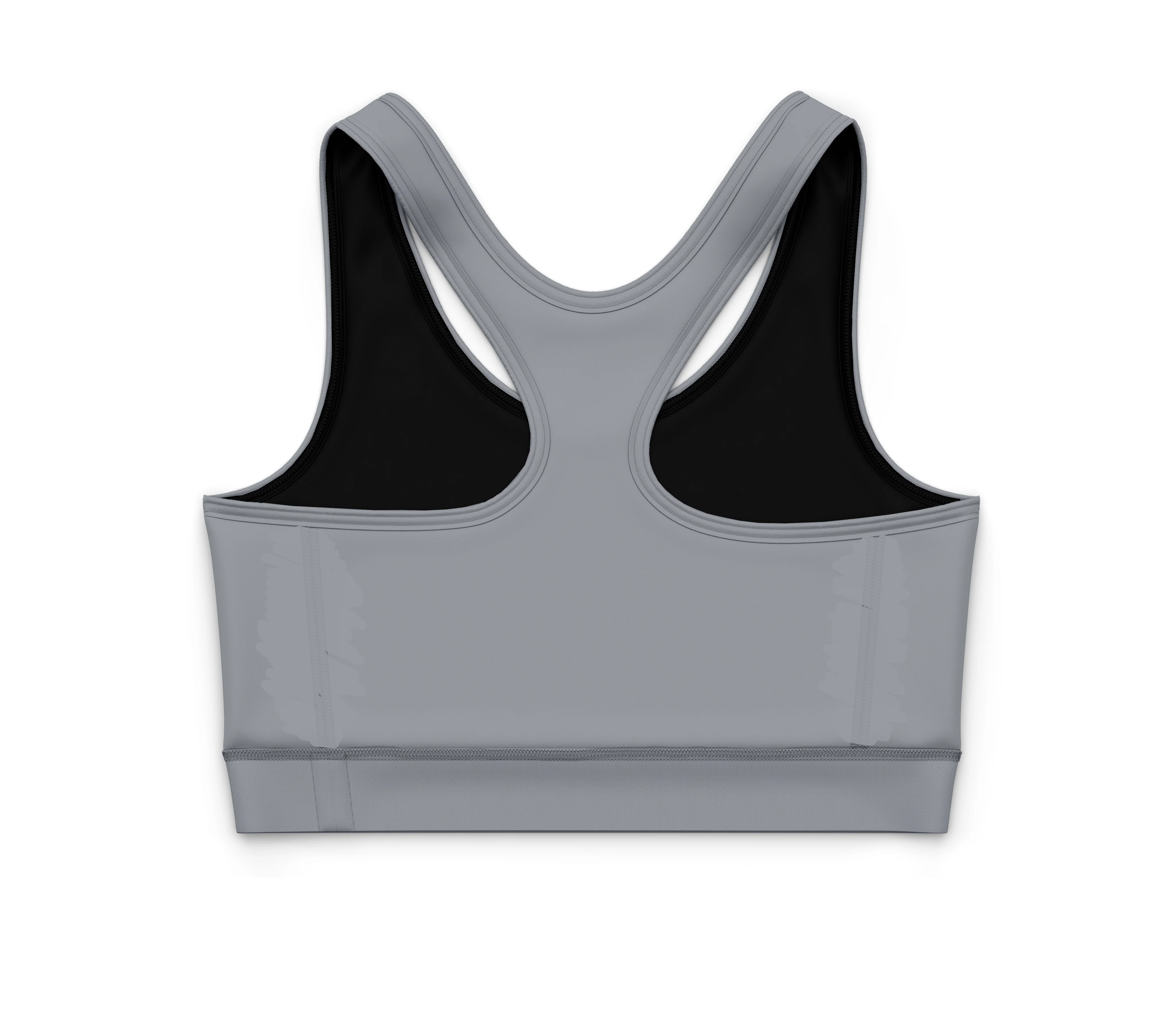 "Basic b*tch'' grey luxe crop top - Image 4
