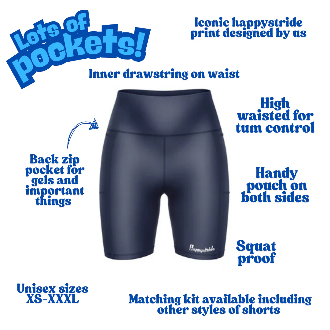 ''Basic b*tch'' navy blue fitted shorts - Image 2