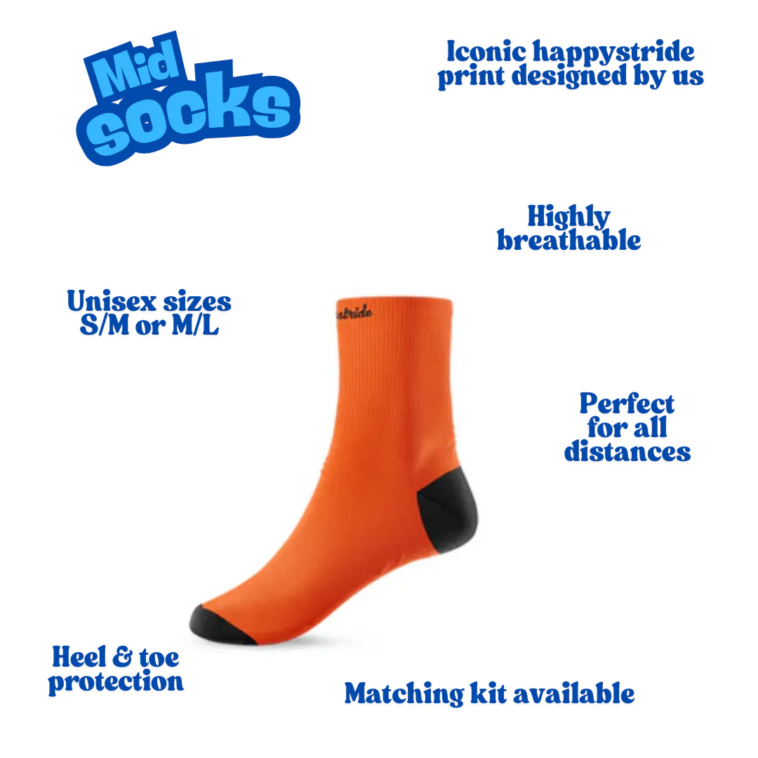''Basic b*tch" orange mid socks - Image 2