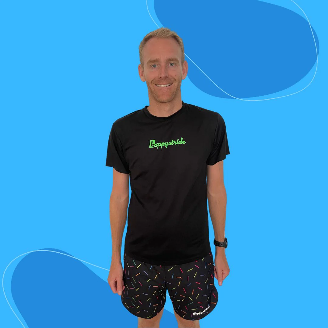 'Sprinkle-of-joy'' black fitness shorts (7") - Image 5