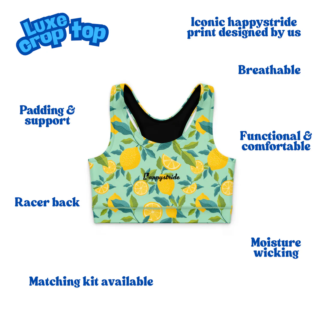 "Zest for life" luxe crop top - Image 2